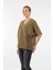 Oversize V Yaka Kadın Bluz - Kısa Kol Minimalist Günlük 4