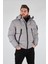 Erkek Oversize Kapüşonlu Kışlık Mont - Minimalist Tasarım 1