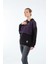 Oversize Yaka Detaylı Kadın Sweatshirt - Minimalist Trend 4