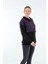 Oversize Yaka Detaylı Kadın Sweatshirt - Minimalist Trend 5