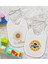 Kids Sunshine Tasarımlı 2’li Beyaz Mama Önlüğü-1 2