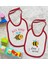 Kids Bee Kind ve Bee Mine Tasarımlı 2’li Kırmızı Mama Önlüğü-1 2