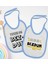 Kids Bezdum Tasarımlı 2’li Mavi Mama Önlüğü-1 1