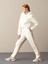 Kadın Ekru Regular Fit Sweat Pantolon 1