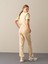 Kadın Ekru Regular Fit Sweat Pantolon 3