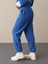 Kadın Mavi Polar Sweat Pantolon 4