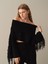 Kadın Siyah Oversize Kazak 2