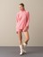 Kadın Pembe Dik Yaka Oversize Kazak 2