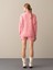 Kadın Pembe Dik Yaka Oversize Kazak 4