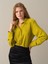 Kadın Sarı Vatkalı Oversize Gömlek 1