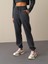 Kadın Antrasit Oversize Sweat Pantolon 2