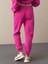 Kadın Fuşya Basic Sweat Pantolon 4