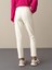 Kadın Ekru Regular Fit Sweat Pantolon 4