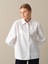 Kadın Beyaz Regular Fit Vatkalı Gömlek 3