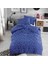 Tek Kişilik Ranforce Pamuk Nevresim Seti (Çarşafsız) Lacivert Yıldız 1