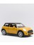 Sarı Yeni Mini Cooper Çek Bırak Metal Oyuncak Araba 11 cm 1