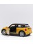 Sarı Yeni Mini Cooper Çek Bırak Metal Oyuncak Araba 11 cm 2