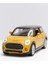 Sarı Yeni Mini Cooper Çek Bırak Metal Oyuncak Araba 11 cm 3