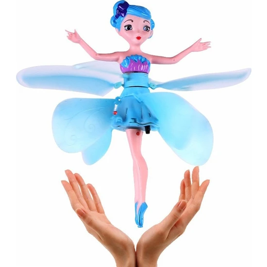 Kumandali Uçan Peri Hareket Sensörlü Flying Fairy Elsa Oyuncak Dr Pembe