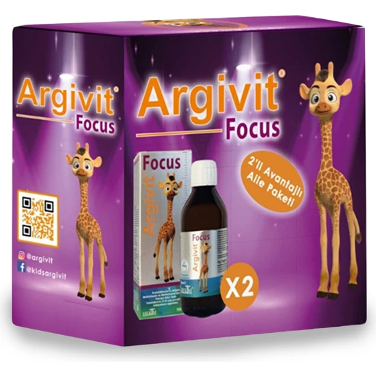 Argivit Focus 2 'li Aile Paketi ( 2 Adet 150 Ml) Şurup