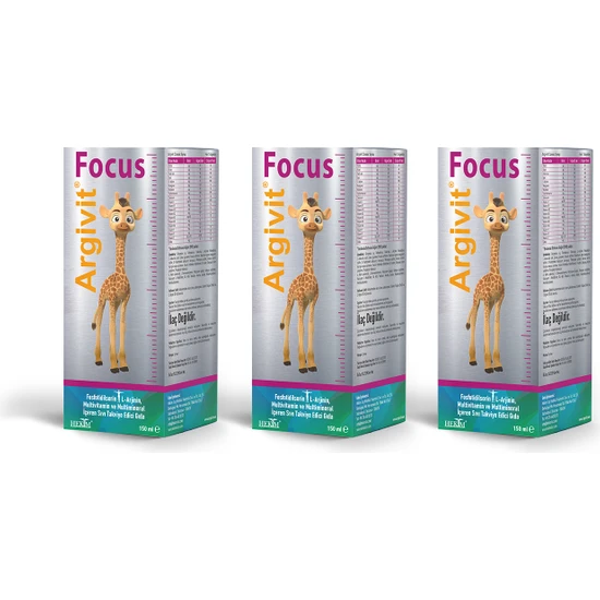 Argivit Focus 150 ml Şurup 3 Adet