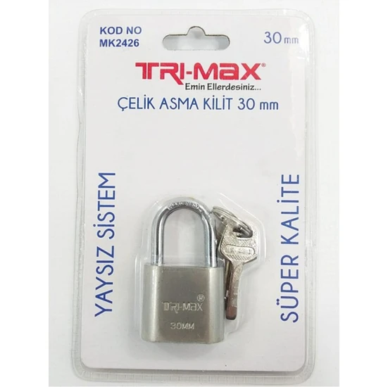 Trimax Tri-Max Çelik Asma Kilit 30MM