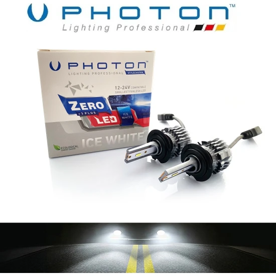 Photon H7 LED Xenon Oto Ampul  Zero Fansız Beyaz