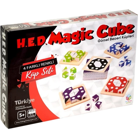 Hobi Zeka Oyunları Hed 557 Hobi Zeka Magic Cube- Görsel Beceri Küpleri