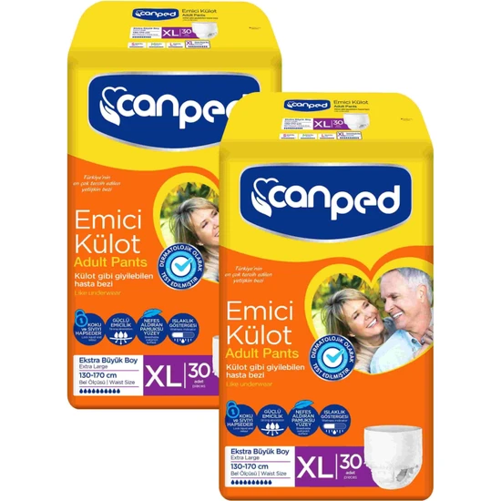 Canped Emici Külot XL - Extra Büyük 60 Adet