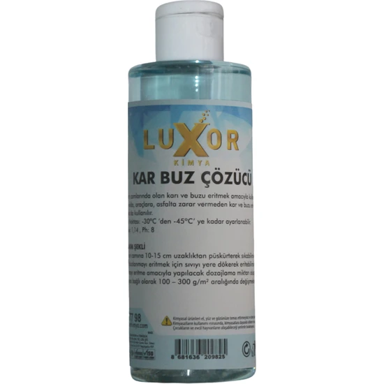 Luxor Kimya Kar ve Buz Çözücü 200 ml