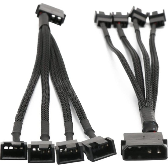 4 Pin Molex Fan Çoklayıcı Kablo 4 Lü Fan Uzatma Fan Fiyatı