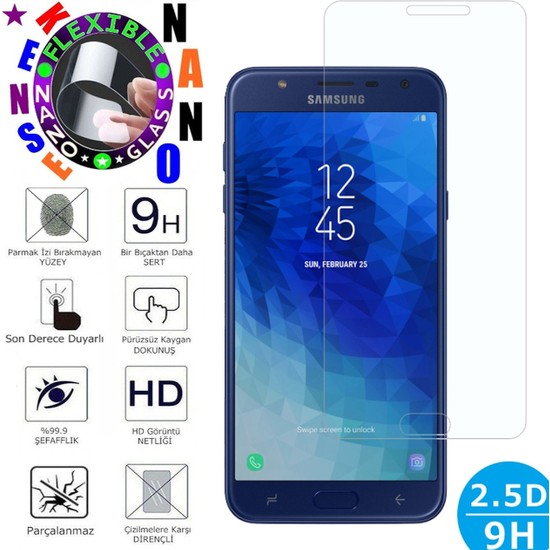 Bayraktaron Samsung Galaxy J7 Duo Nano Ekran Koruyucu Kırılmaz Nano Cam Esnek Ince Flexible Koruma Hd (GQ20WFA)
