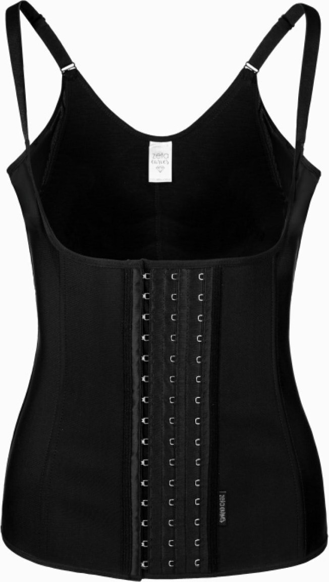 Mistirik Trigosa Bel Şekillendirme Etkili Kum Saati Görünüm Askılı Latex Siyah Renk görsel 3