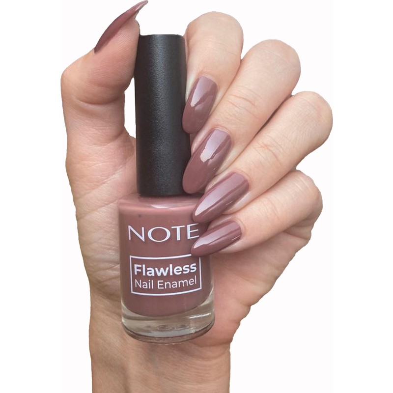 Note Cosmetics Flawless 67 Antique Rouge Kahverengi Oje – Tek Kat Yüksek Örtücülük, Parlak ve Hızlı Kuruma