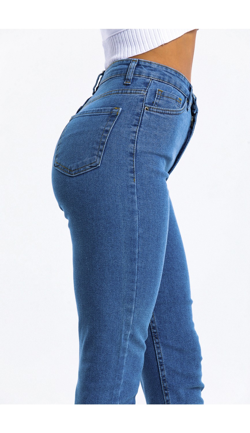 Shevega Siyah Mom Jean Likralı Kot Pantolon görsel 7