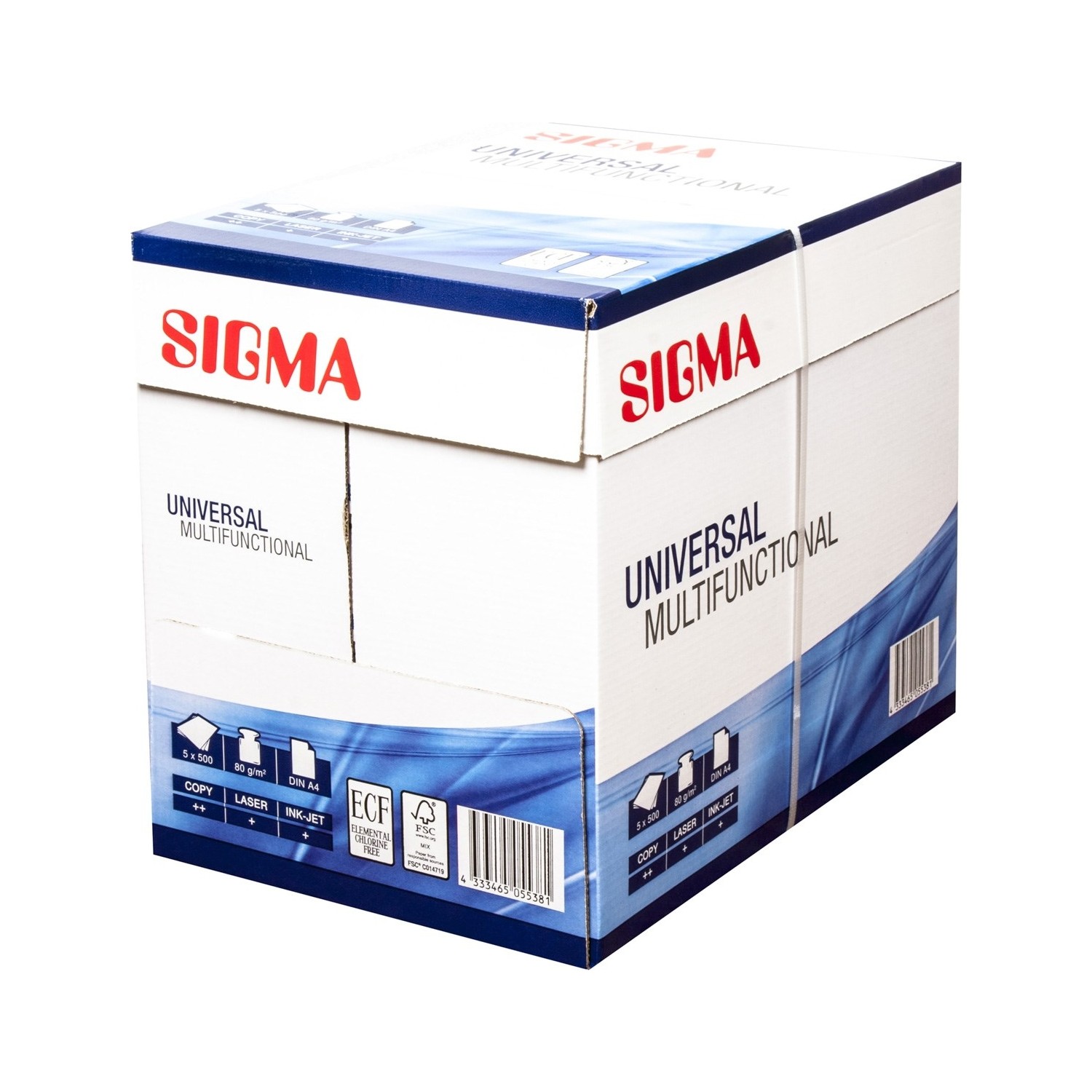 Sigma A4 Fotokopi Kağıdı 80 gr 2500 Adet 5'li Paket Fiyatı