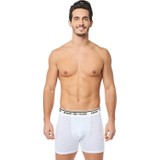 Seher Yıldız 6'lı Paket Erkek Likralı Elastan Boxer Külot Siyah