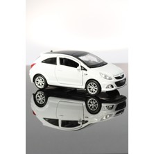Toyaş Opel Corsa Opc Beyaz Çek Bırak Metal Model Oyuncak Araba 11 cm