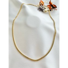 14 Kuyumculuk 4 mm Masif Kalemli Zincir 55CM