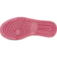 Callion 048 Deri Sneakers Kız Çocuk Spor Ayakkabı 31-35 Beyaz Pembe