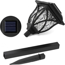 Gaman X-15 Güneş Enerjili Saplamalı Bahçe Lambası Beyaz LED Işıklı Solar Saplama Dekoratif