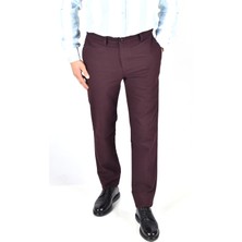 Ragusa 4674 Kuvars Slimfit Likra Mevsimlik  Pantolon/bordo/48
