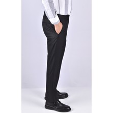 Fazlı Şahin 5134 Stilgabardin Slimfit  Kumaş Pantolon/siyah/44