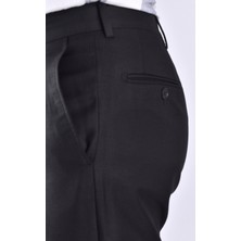 Fazlı Şahin 5134 Stilgabardin Slimfit  Kumaş Pantolon/siyah/44