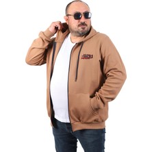 Moc Grande Mocgrande Büyük Beden Sweat Kapüşon Ninety One 22724 Kahve