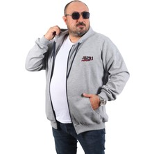 Starbattal Büyük Beden Sweat Kapüşon Ninety One 22724-GRI