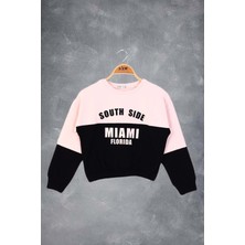 Toontoy Kids Toontoy Kız Çocuk Mıamı Baskılı Sweatshirt