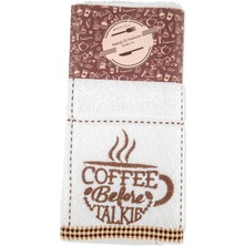 Missi Bej Nakışlı Mutfak Havlusu 30 x 45 cm