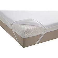 AY Home  Tek Kişilik Sıvı Geçirmez Alez Yatak Koruyucu 100 X 200 CM Ebatında 100 % PAMUKLU  Beyaz  Köşeleri  Lastıklı