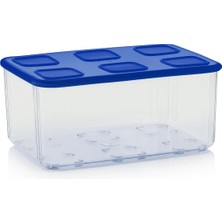 Tupperware Şeffaf Kap 2.53L Lacivert